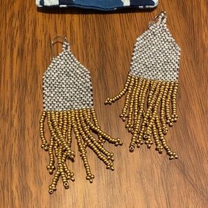 Noonday Beaded Fringe Earrings